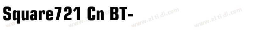 Square721 Cn BT字体转换
